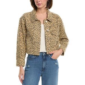 Le Jean Womens  Dylan Jacket, Brown